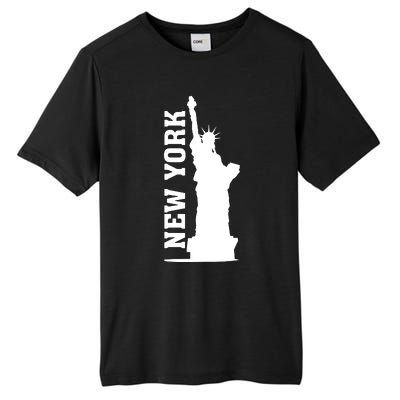 New York Usa Statue Of Liberty Tall Fusion ChromaSoft Performance T-Shirt