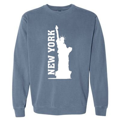 New York Usa Statue Of Liberty Garment-Dyed Sweatshirt