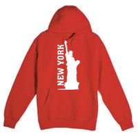 New York Usa Statue Of Liberty Premium Pullover Hoodie