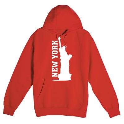 New York Usa Statue Of Liberty Premium Pullover Hoodie