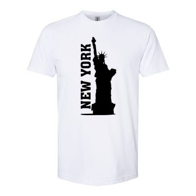 New York Usa Statue Of Liberty Softstyle CVC T-Shirt