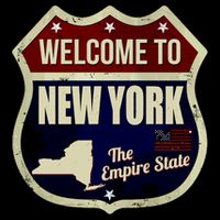 New York Vintage Metal Road Sign Logo Toddler T-Shirt