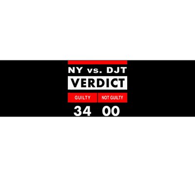 New York Versus Donald Trump Guilty 34 Counts Bumper Sticker