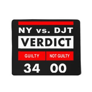 New York Versus Donald Trump Guilty 34 Counts Mousepad