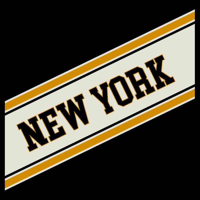New York Varsity Logo Drawstring Bag