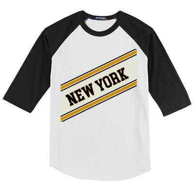 New York Varsity Logo Kids Colorblock Raglan Jersey