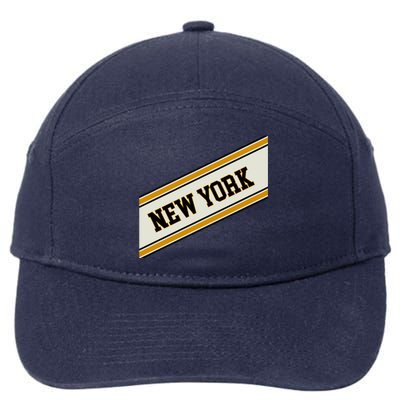 New York Varsity Logo 7-Panel Snapback Hat