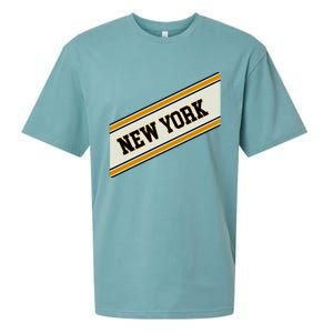 New York Varsity Logo Sueded Cloud Jersey T-Shirt