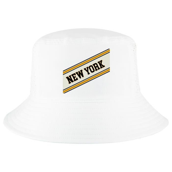 New York Varsity Logo Cool Comfort Performance Bucket Hat