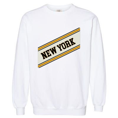 New York Varsity Logo Garment-Dyed Sweatshirt