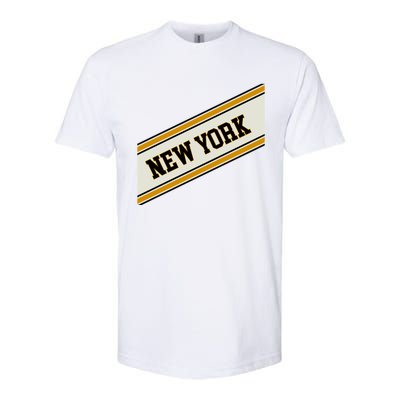 New York Varsity Logo Softstyle® CVC T-Shirt