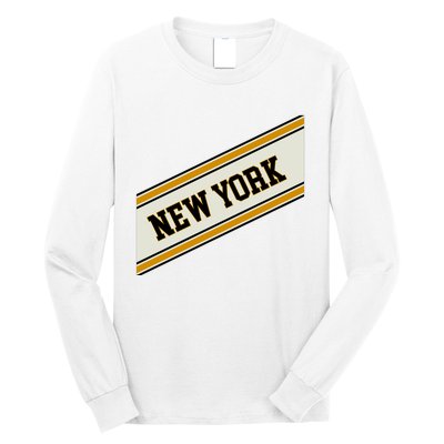 New York Varsity Logo Long Sleeve Shirt