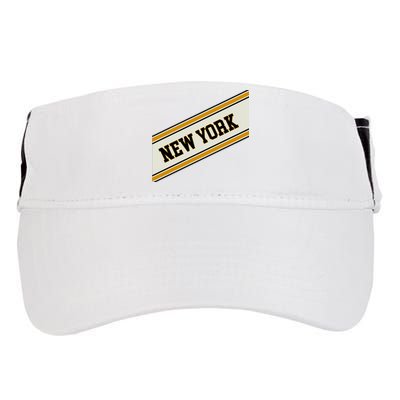 New York Varsity Logo Adult Drive Performance Visor