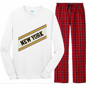 New York Varsity Logo Long Sleeve Pajama Set