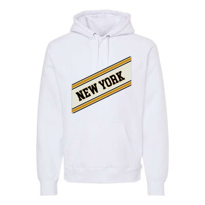 New York Varsity Logo Premium Hoodie