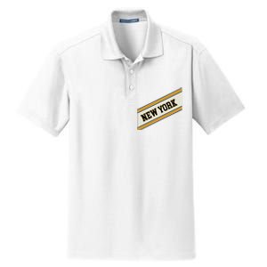 New York Varsity Logo Dry Zone Grid Polo