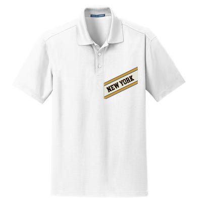 New York Varsity Logo Dry Zone Grid Polo