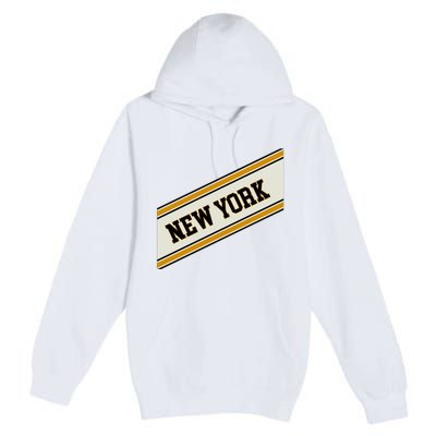 New York Varsity Logo Premium Pullover Hoodie