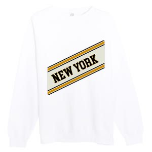 New York Varsity Logo Premium Crewneck Sweatshirt