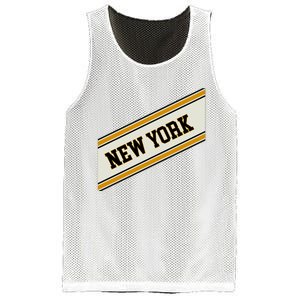 New York Varsity Logo Mesh Reversible Basketball Jersey Tank