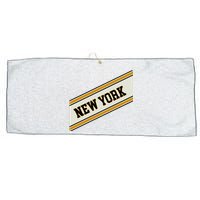 New York Varsity Logo Large Microfiber Waffle Golf Towel