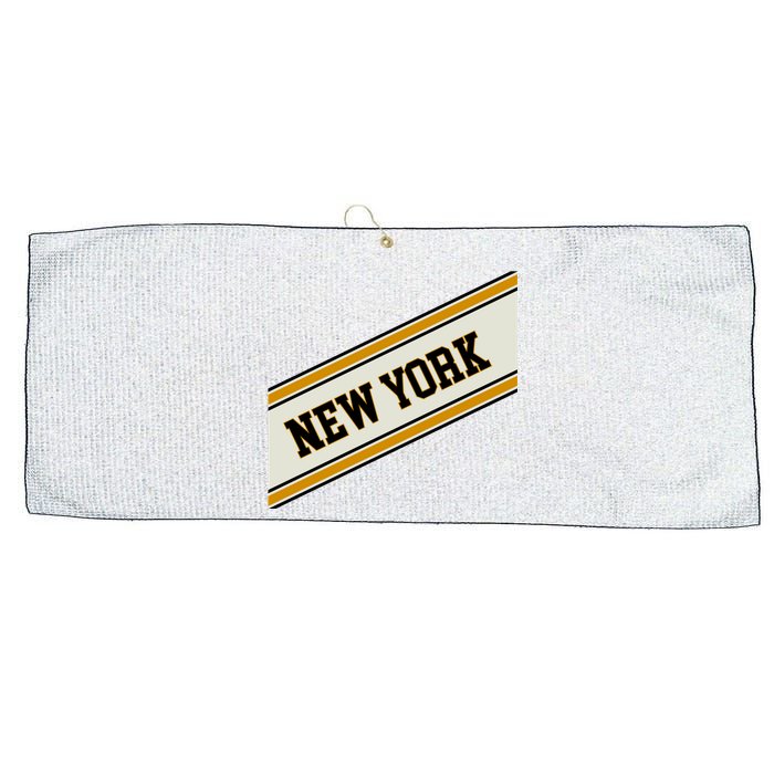 New York Varsity Logo Large Microfiber Waffle Golf Towel