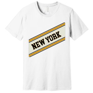 New York Varsity Logo Premium T-Shirt