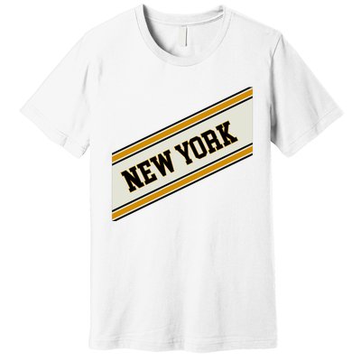 New York Varsity Logo Premium T-Shirt