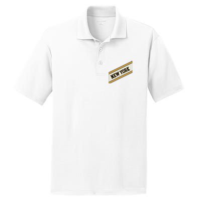 New York Varsity Logo PosiCharge RacerMesh Polo