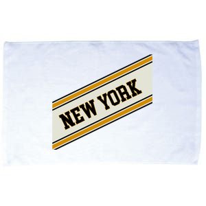 New York Varsity Logo Microfiber Hand Towel