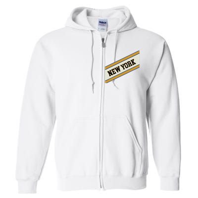 New York Varsity Logo Full Zip Hoodie