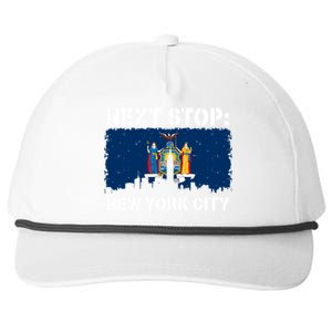 New York Vacation Trip Next Stop Nyc Usa Vacay Vibes Great Gift Snapback Five-Panel Rope Hat