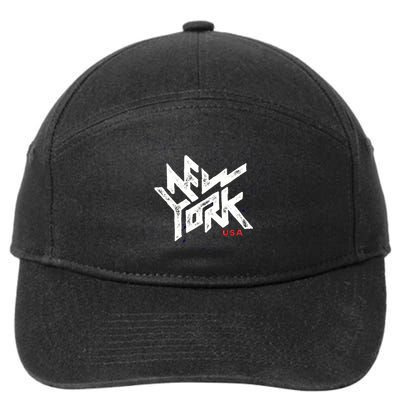 New York Vintage Urban 7-Panel Snapback Hat