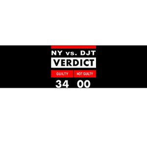 New York Versus Donald Trump Guilty 34 Counts Bumper Sticker