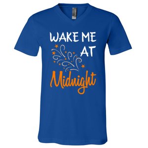 New Year Wake Me At Midnight 31st Night Happy New Years Eve Meaningful Gift V-Neck T-Shirt