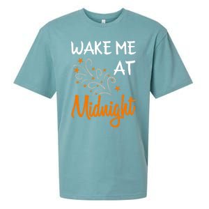 New Year Wake Me At Midnight 31st Night Happy New Years Eve Meaningful Gift Sueded Cloud Jersey T-Shirt