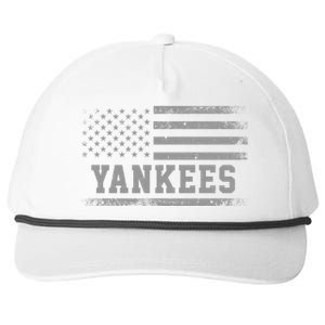 Yankees Usa Flag Snapback Five-Panel Rope Hat