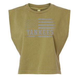 Yankees Usa Flag Garment-Dyed Women's Muscle Tee