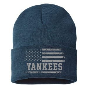 Yankees Usa Flag Sustainable Knit Beanie