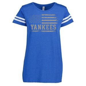 Yankees Usa Flag Enza Ladies Jersey Football T-Shirt