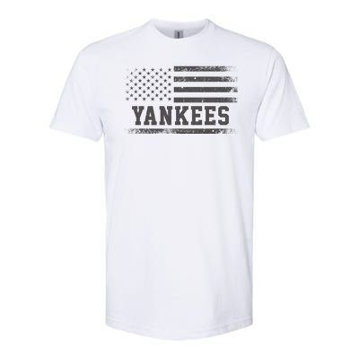 Yankees Usa Flag Softstyle® CVC T-Shirt