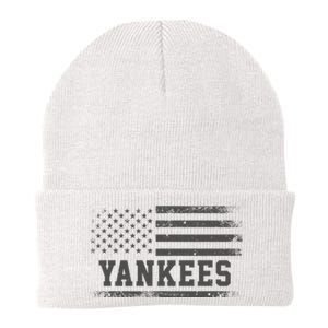 Yankees Usa Flag Knit Cap Winter Beanie