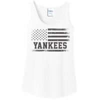 Yankees Usa Flag Ladies Essential Tank