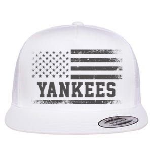 Yankees Usa Flag Flat Bill Trucker Hat