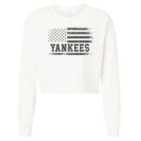 Yankees Usa Flag Cropped Pullover Crew