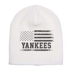 Yankees Usa Flag Short Acrylic Beanie