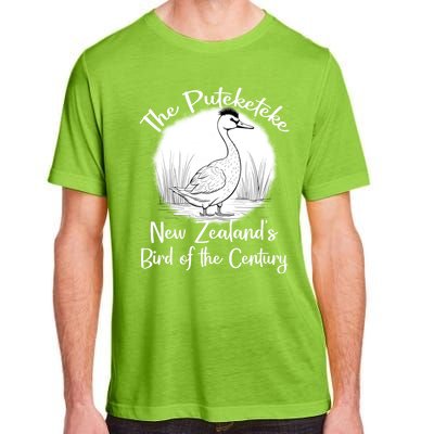 New ZealandS Bird Of The Century The Puteketeke Birder Adult ChromaSoft Performance T-Shirt