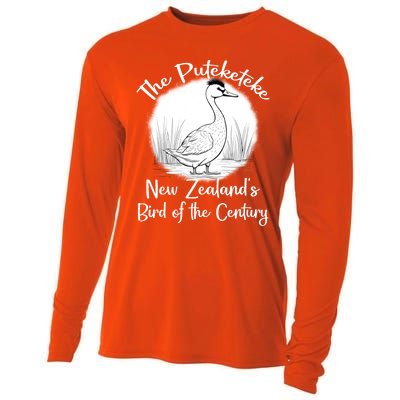 New ZealandS Bird Of The Century The Puteketeke Birder Cooling Performance Long Sleeve Crew