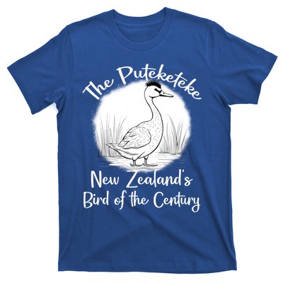 New ZealandS Bird Of The Century The Puteketeke Birder T-Shirt