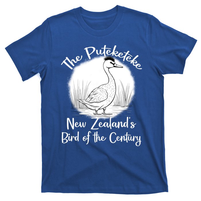 New ZealandS Bird Of The Century The Puteketeke Birder T-Shirt